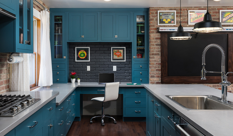 Kitchen Remodel Benefits | Built-In Desks | Heartwood Kitchen & Bath Center